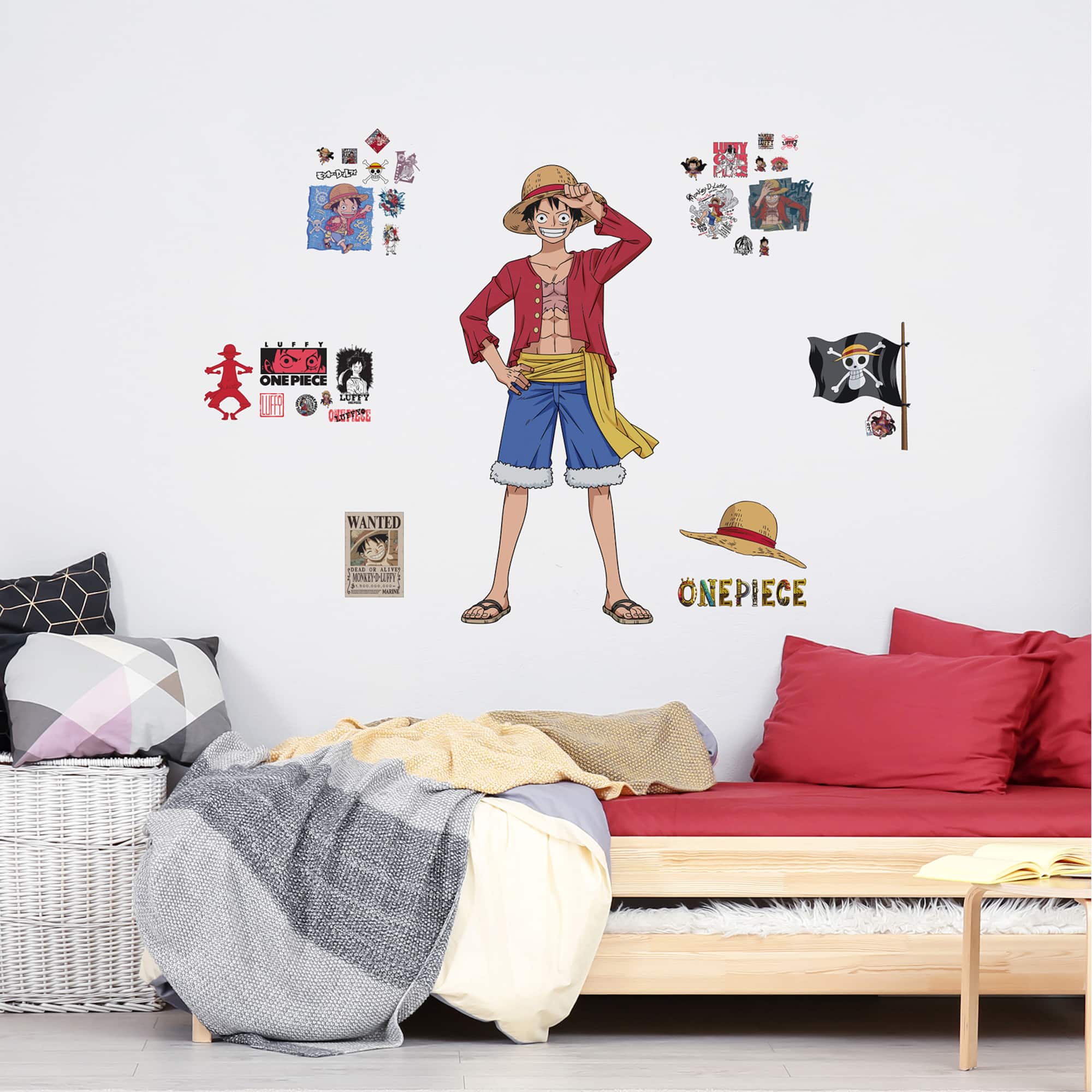 RoomMates One Piece Luffy Giant Peel & Stick Wall Decals